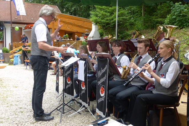 Die Stadtkapelle Geislingen sorgte mit traditioneller und moderner Blasmusik für beste Unterhaltung
