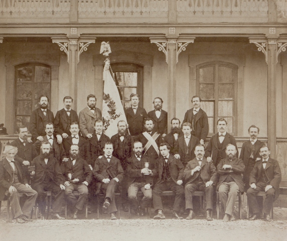 Bild anlässlich des 25-jährigen Jubiläums 1886