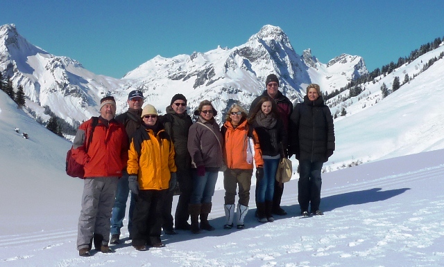 Auch die Wanderer hatten jede Menge Spass auch ohne Ski